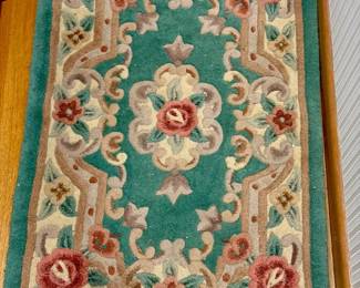 (2) Tientsin Rose Rugs
