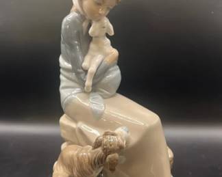 8 1/2” Lladro Devotion Jealousy Figurine
