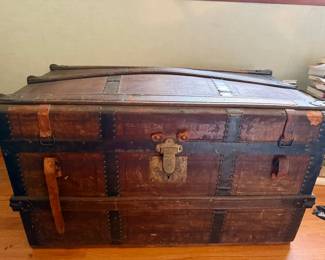 Antique Domed Steamer Trunk
