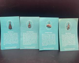 (4) Sterling Silver Historical Charms ft. Paul Revere
