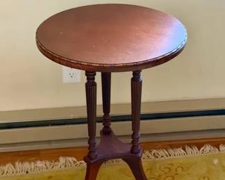 Pie Crust Pedestal Table
