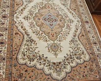 Large 9-foot Plush Ornate Rug
