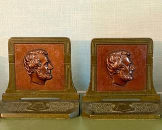 Pair Of Abraham Lincoln Book Ends

