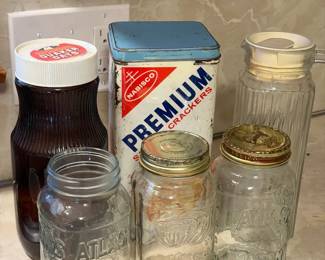 Vintage Kitchen Containers Lot
