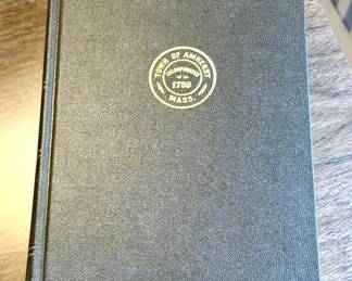 1896 The History of the Town of Amherst, Massachusetts Hardcover Book
