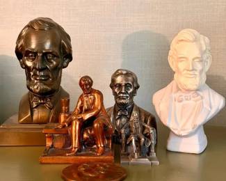 Hudson Pewter & More Abraham Lincoln Figurines & Busts

