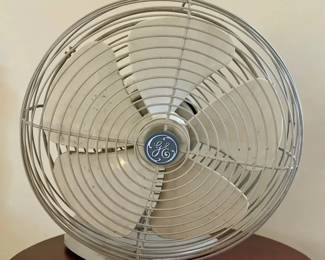1960s Vintage General Electric (GE) Oscillating Table Fan
