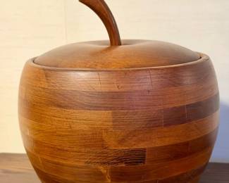 MCM Baribocraft Wooden Apple Ice Bucket
