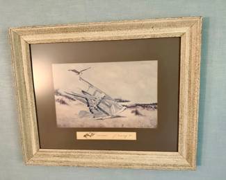 Signed JC Henry Touchdown Limited Edition Print
