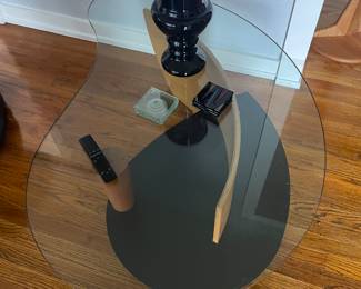 Masion Singulier wood , metal , glass coffee table $1800