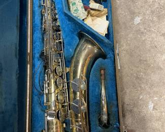 Vintage saxophone 