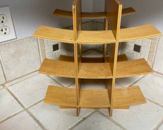 Bend wood wine rack $45