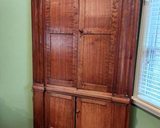 Antique corner cupboard