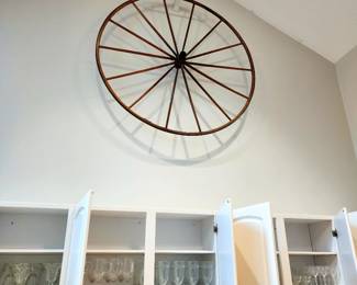 Huge wooden wheel