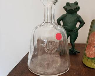 B&O Railroad glass decanter / carafe
