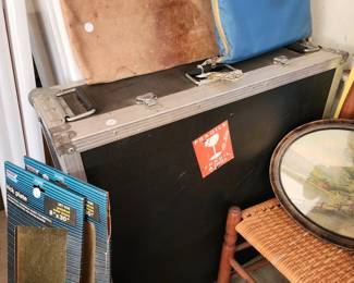 Portable wheelchair with travel case for air travel