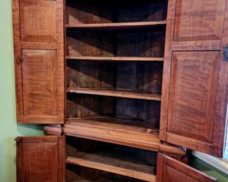 Antique corner cupboard