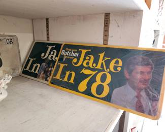 1978 Jake Butcher for Governor license plates