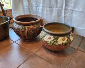 Roseville "Dahlrose" & "Florentine" jardinieres