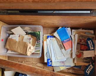 WWII-era Navy chest full of cool stuff! Buttons, clothing, lots of neat ephemera both military and Knoxville related, and more!