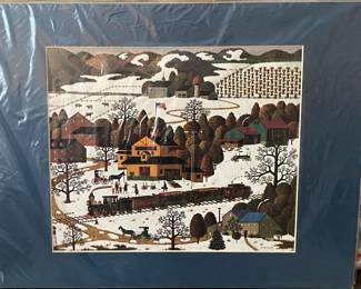 C. Wysocki Maple Sugaring ( or Whistle Stop Christmas ) print