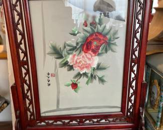 Chinese Silk Embroidery Swivel Panel (1 of 4)