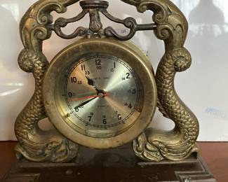 Antique Bronze Ship's Clock
