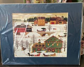 Blossom River Junction , Charles Wysocki print ( also called Merry Christmas Street)