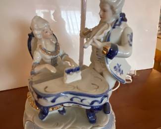 Porcelain Victorian Style Vintage Lamp