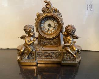 Vintage Baroque Angel Clock