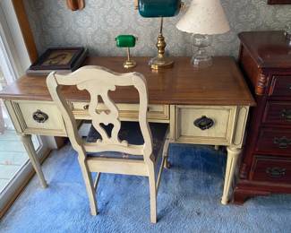 French Provincial Writing Desk with seat