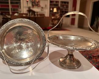 Vintage Frank M. Whiting STERLING Candlestick Holders