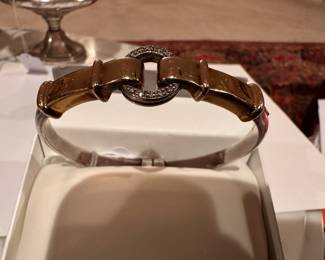 STERLING & 14K GOLD BRACELET by Alan Vahan