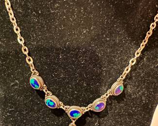 Sterling and Opal Doublet