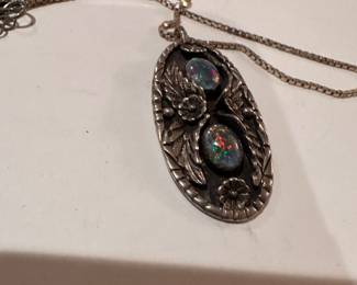 Sterling and Azurite Necklace