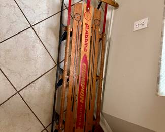Just in time for winter. Antique sled