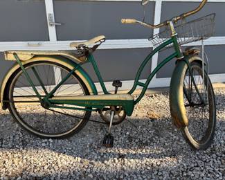 Vintage Evans Colson Commander Bicycle from late 50’s, maybe very early 60’s. Would be a great restoration project as it’s in decent shape somewhat already. Will presale this bike. If interested give us a call. 