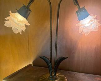 Really cool, brass and glass lamp