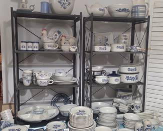 Biggest collection of pfaltzgraff yorktowne pottery i have ever witnessed in my career!