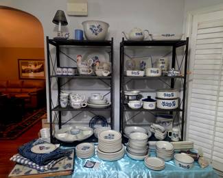 Biggest collection of pfaltzgraff yorktowne pottery i have ever witnessed in my career!