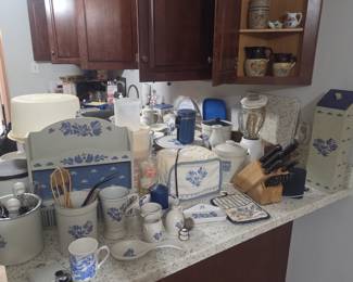 Biggest collection of pfaltzgraff yorktowne pottery i have ever witnessed in my career!