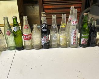 Various manufacturers soda bottles 