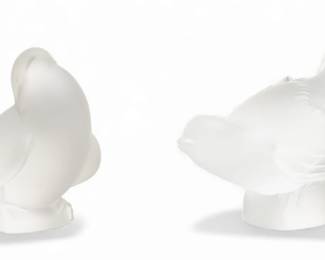 Lot 34
LaLique (France) Crystal Birds H 3.2" L 4" 2 PCS
