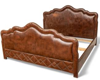 Lot 62
Baker Furniture Leather Bed 2 PCS