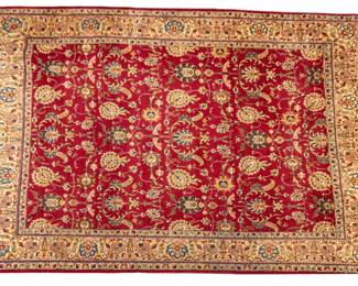 Lot 220
Indo Tabriz Hand Woven Wool Oriental Rug 1950, W 11' L 15'