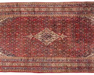 Lot 231
Persian Hamadan Hand Woven Wool Oriental Rug 1920-1940, W 9' 4" L 16' 3"