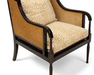 Lot 72
Minton-Spidell Double Caned Brighton Armchair H 35" W 28" Depth 30"