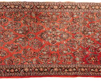 Lot 232
Persian Sarouk Hand Woven Wool Oriental Rug 1950, W 6' L 13' 6"