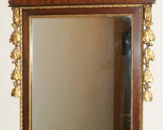 Lot 49
Federal Style Mahogany & Gilt Wood Mirror, 1960, H 54" L 23"
