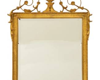 Lot 43
Carvers' Guild (American) Gilt Carved Wood Adam Style Beveled Mirror 1960, H 47" W 28"